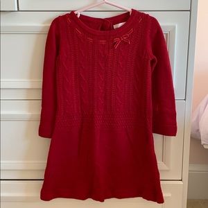 2T Janie and Jack red sweater dress